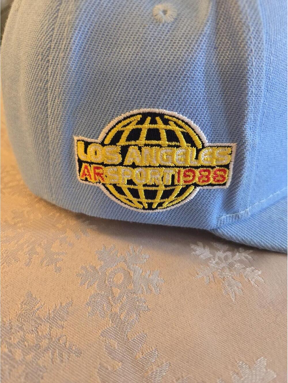 ARSport 1988 Los Angeles Custom Script Snapback Hat - Carolina Blue - Picture 2 of 5